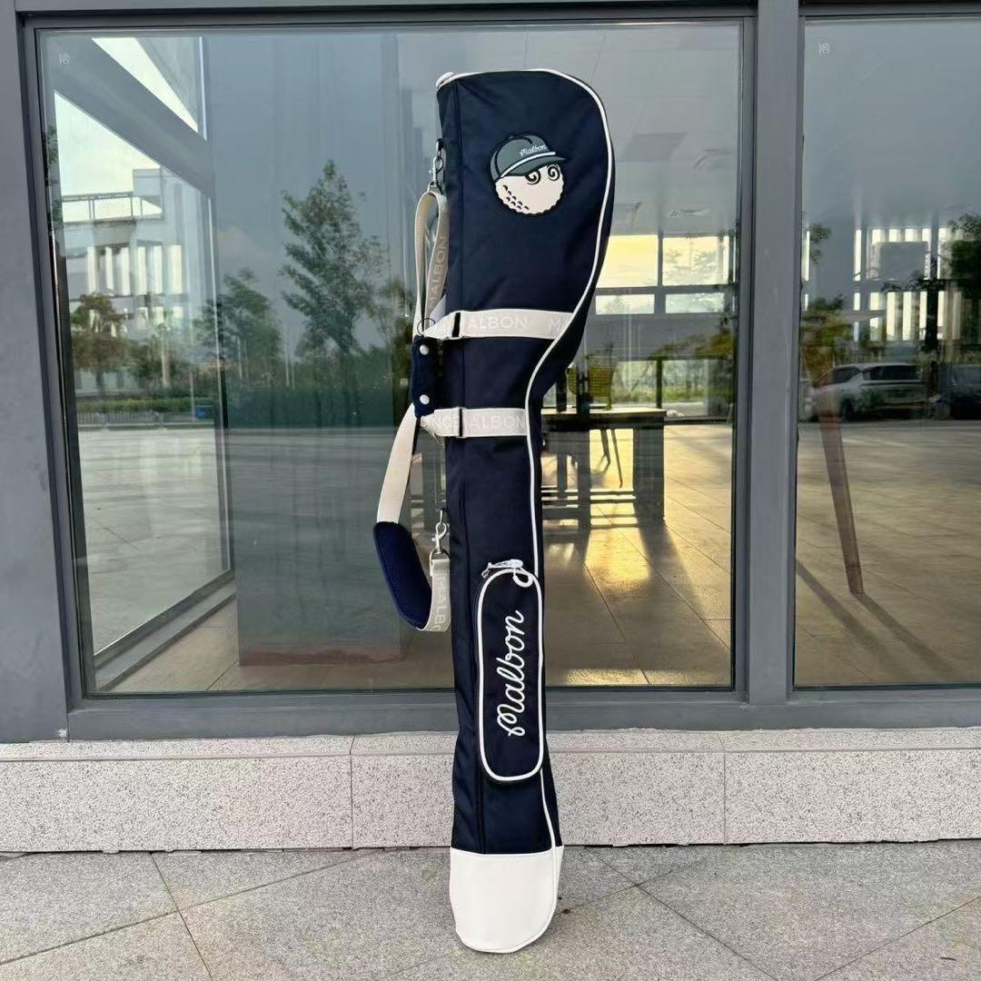 malbon マルポンゴルフ ゴルフバッグ ハーフキャディバッグ クラブケース紺