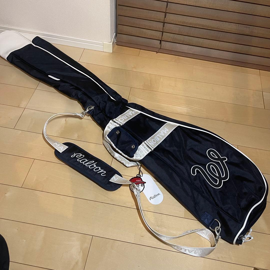 malbon マルポンゴルフ ゴルフバッグ ハーフキャディバッグ クラブケース紺