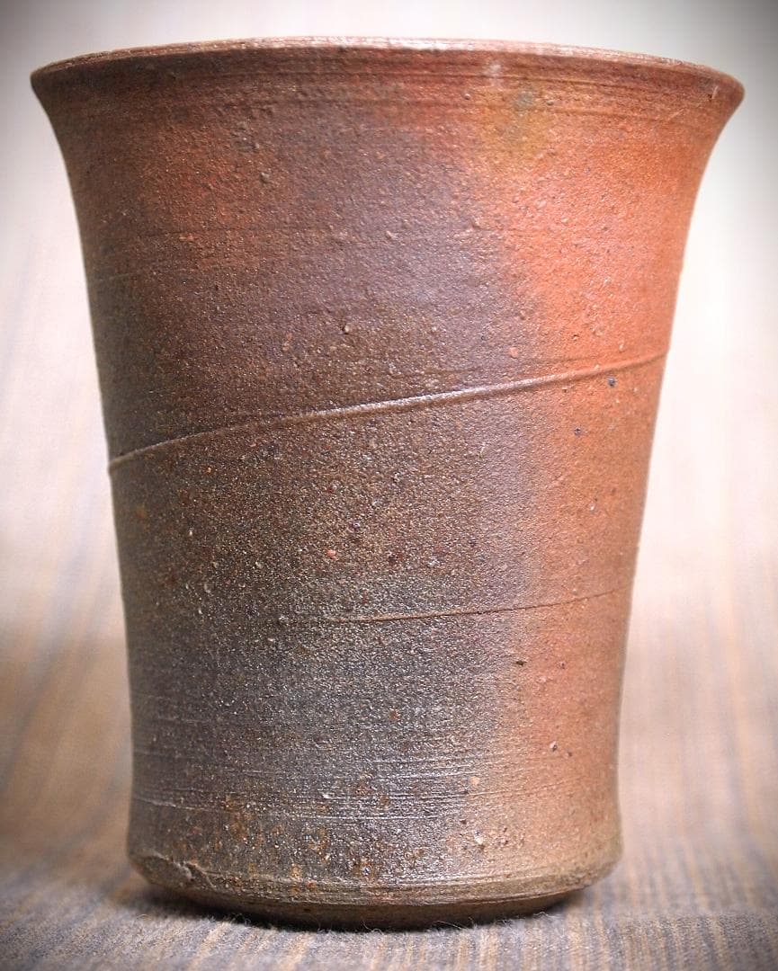 人気作家★中里隆★唐津南蛮麦酒器B★緋色