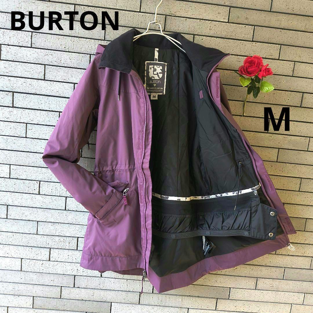 ♠【バートン】✨美品　スノボードジャケット　スキー　パープル　M