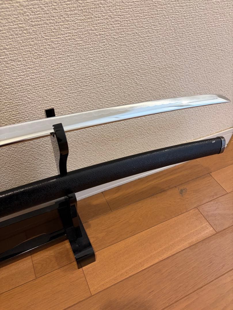 高級模造刀 炫明黑 美術刀 乱れ波紋