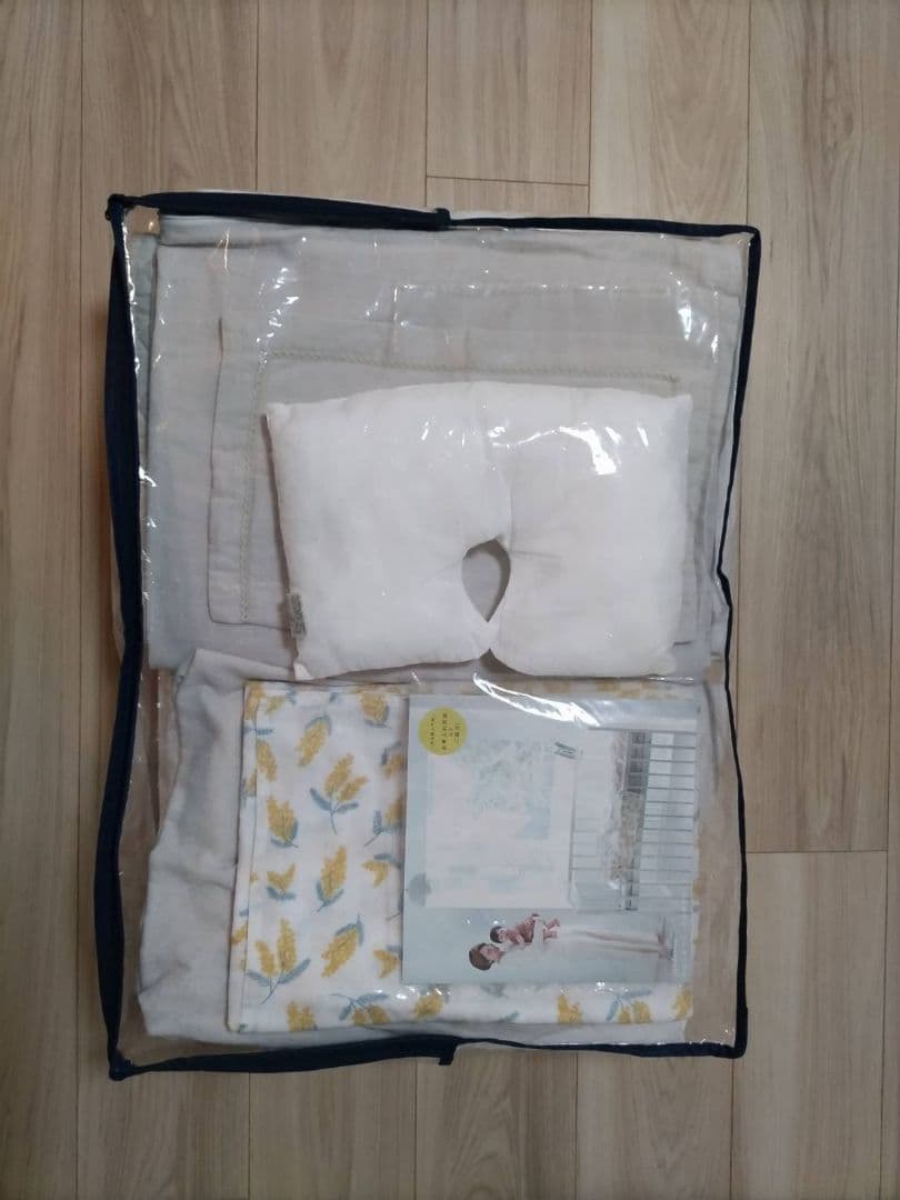 ヤマサキ　ベビーベット（ツーオープン）他ベッドガード＆ベビー布団セット（ミニ）