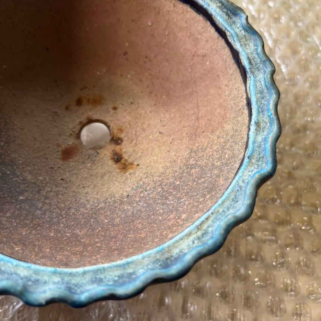 林沐雨　小品　盆栽鉢　レトロ　　(A7)