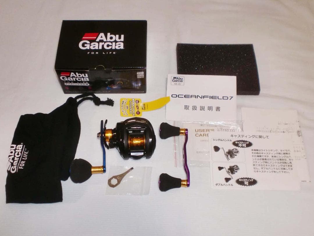 アブガルシア（Abu）　オーシャンフィールド７＜左巻き＞スペアハンドル付き　新品