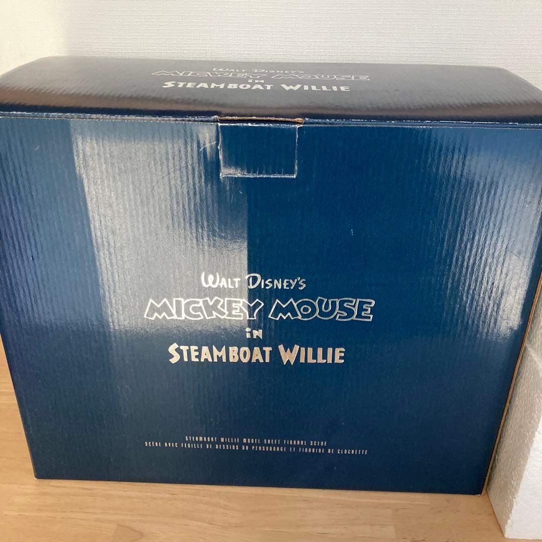 【未使用】ミッキー モデルシートフィギュアシーン限定モデル／陶器製／箱付き