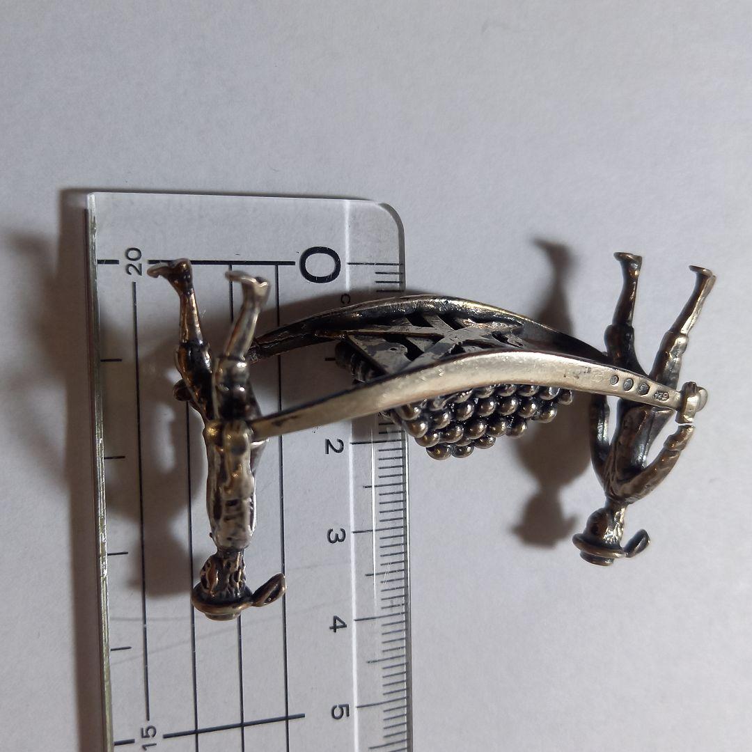 純銀 ライオンパサント 英国ホールマーク アンティーク雑貨 925