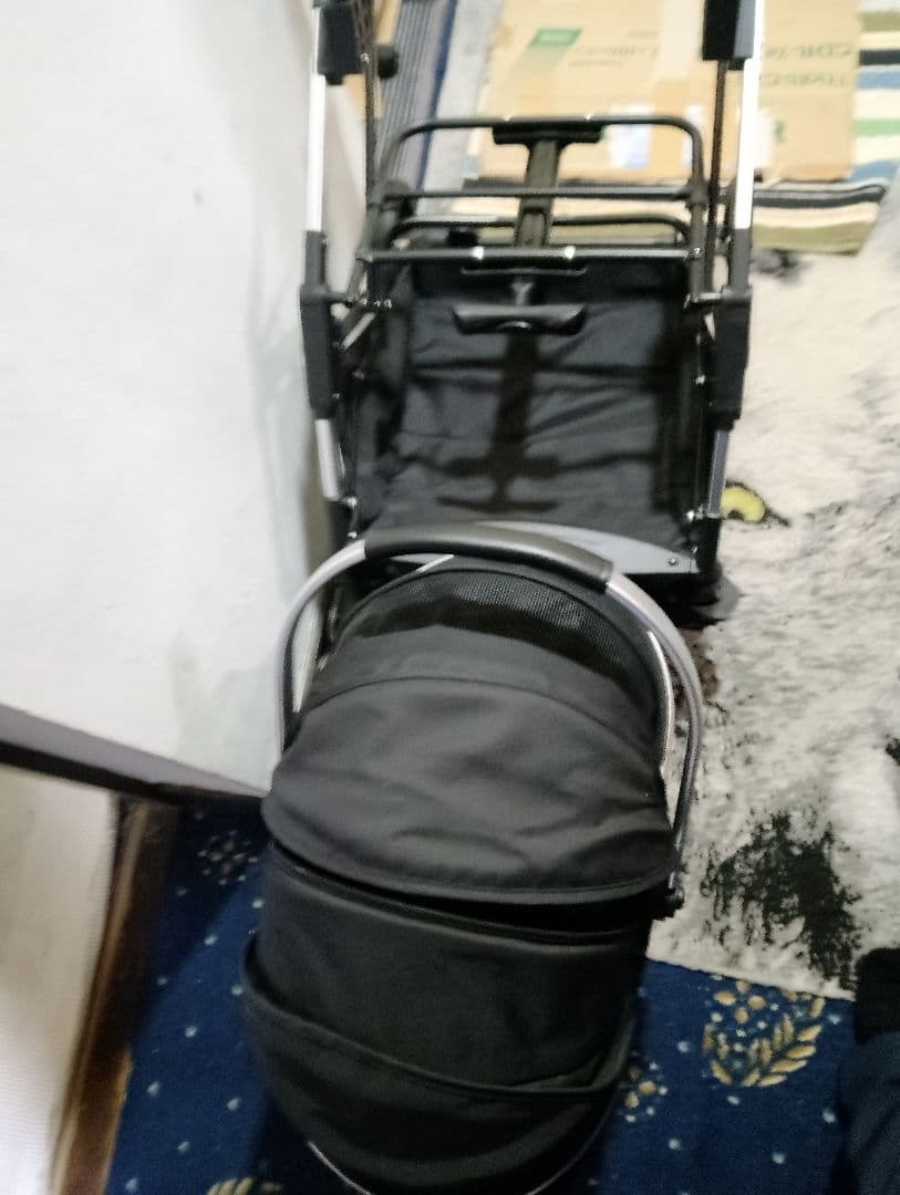 激安、美品Angelpet ペットキャリー 黒2WAY、使用頻度ほとんど無く出品