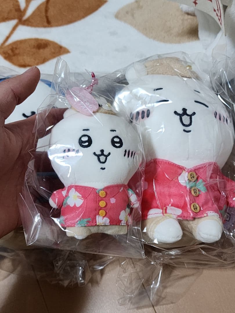 セット６個旅行いきたいぷちミニマスコット ちいかわ　ハチワレ　うさぎ　ぬいぐるみ