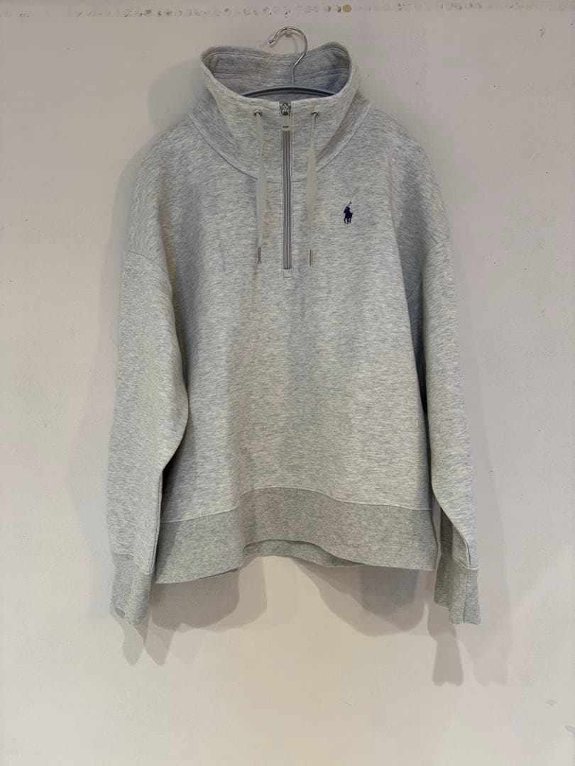 Polo Ralph Lauren グレー ハーフジップスウェット LG