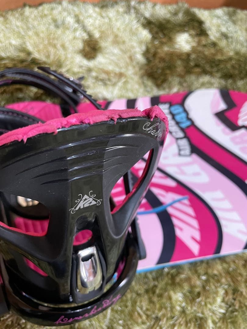 レディース　スノーボードセット　板　キスマーク　　140cm ビンディングk2