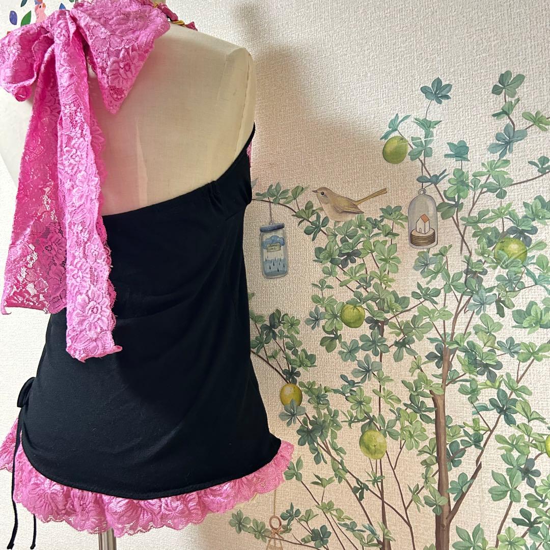 MARS レア　レースおりぼんチェーンキャミ