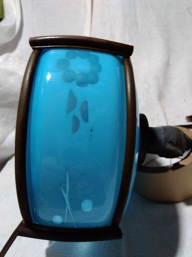 ♪古い青色ガラスの電気の笠　専用です。
