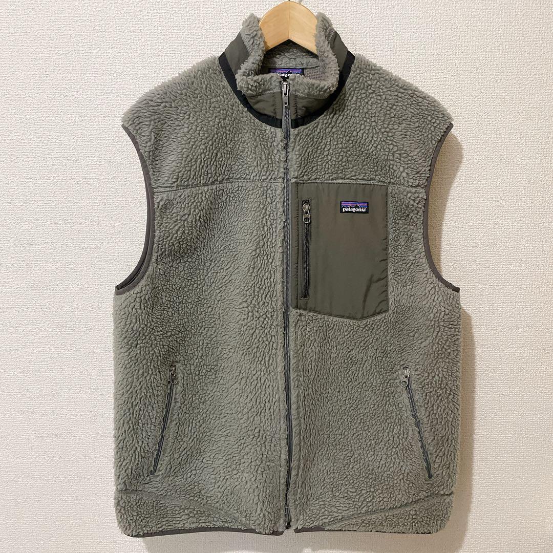 patagonia パタゴニア クラシックレトロX フリースベスト L グレー