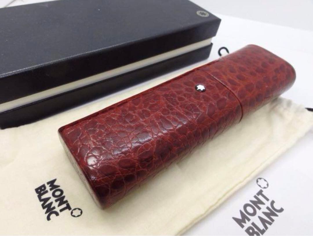 モンブラン ★稀な一生物の手作りの現在入手困難★名匠フローレンス手作りペンポーチ