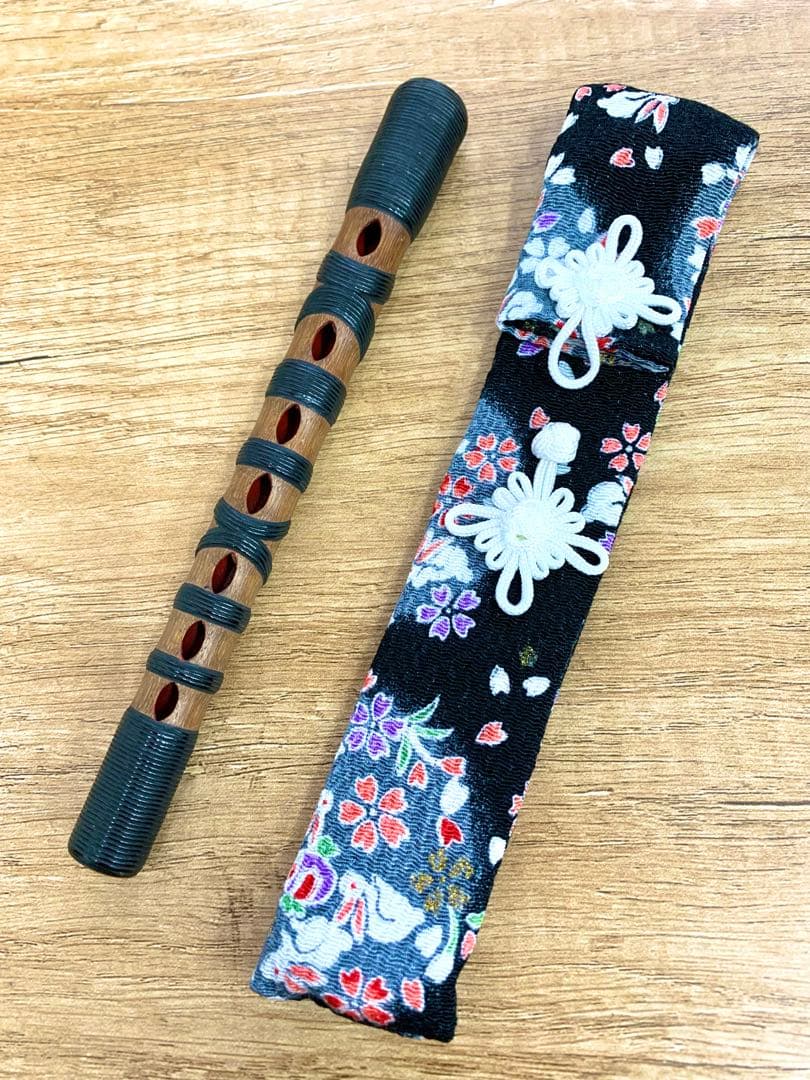 値下げ‼️和楽器篳篥 （ひちりき ）本管 雅楽（竹製樺巻）