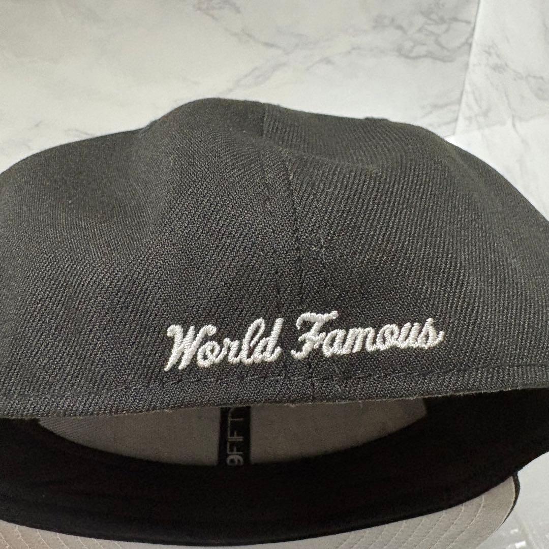 y011715 Supreme×NEW ERA コラボキャップ　ブラック59.6