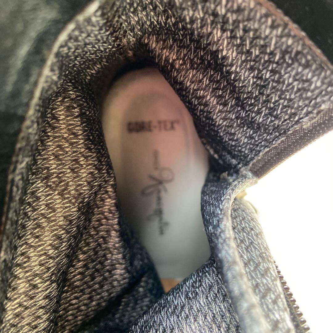 美品✨銀座かねまつ サイドジップ ブーツGORE-TEX ブラック 24cm