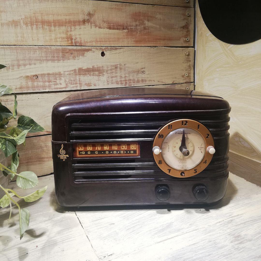 M♦希少 50s エマーソン社製　真空管ラジオ
