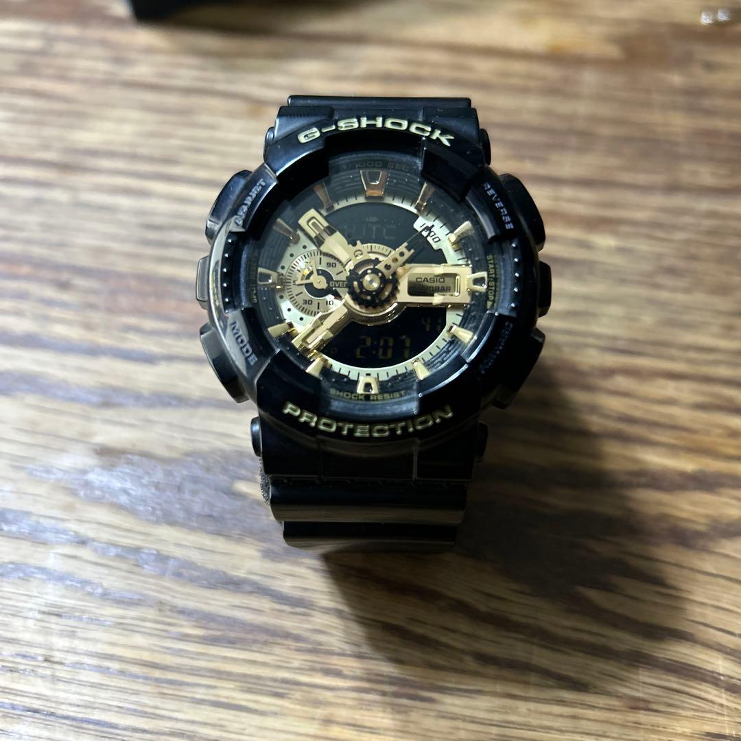 G-SHOCK ブラック/ゴールド 腕時計 110 GA-110GB-1AJF