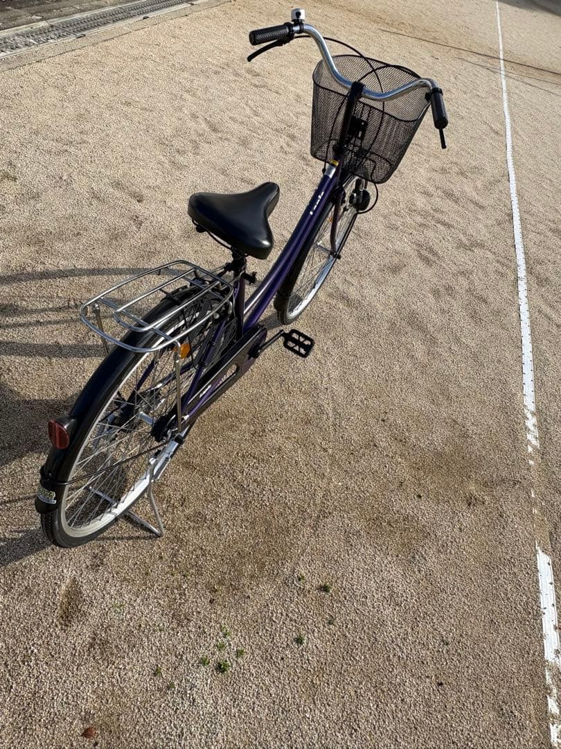 パープルカラー・シンプル・ママチャリ(26㌅)個人配達致します。お引き取りでも可