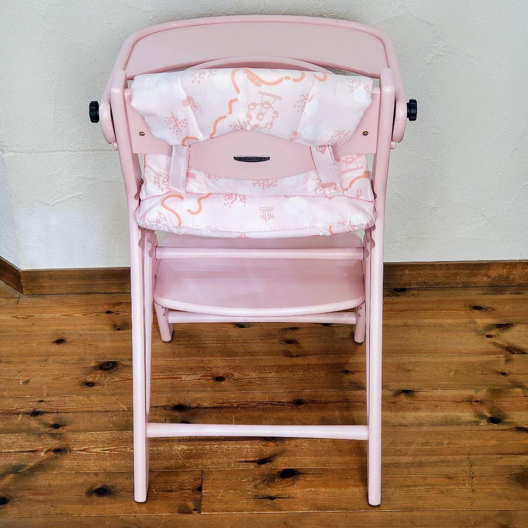 【希少色】ヤマトヤ　ハイチェア　アッフルチェア　テーブル　ガード クッション付き