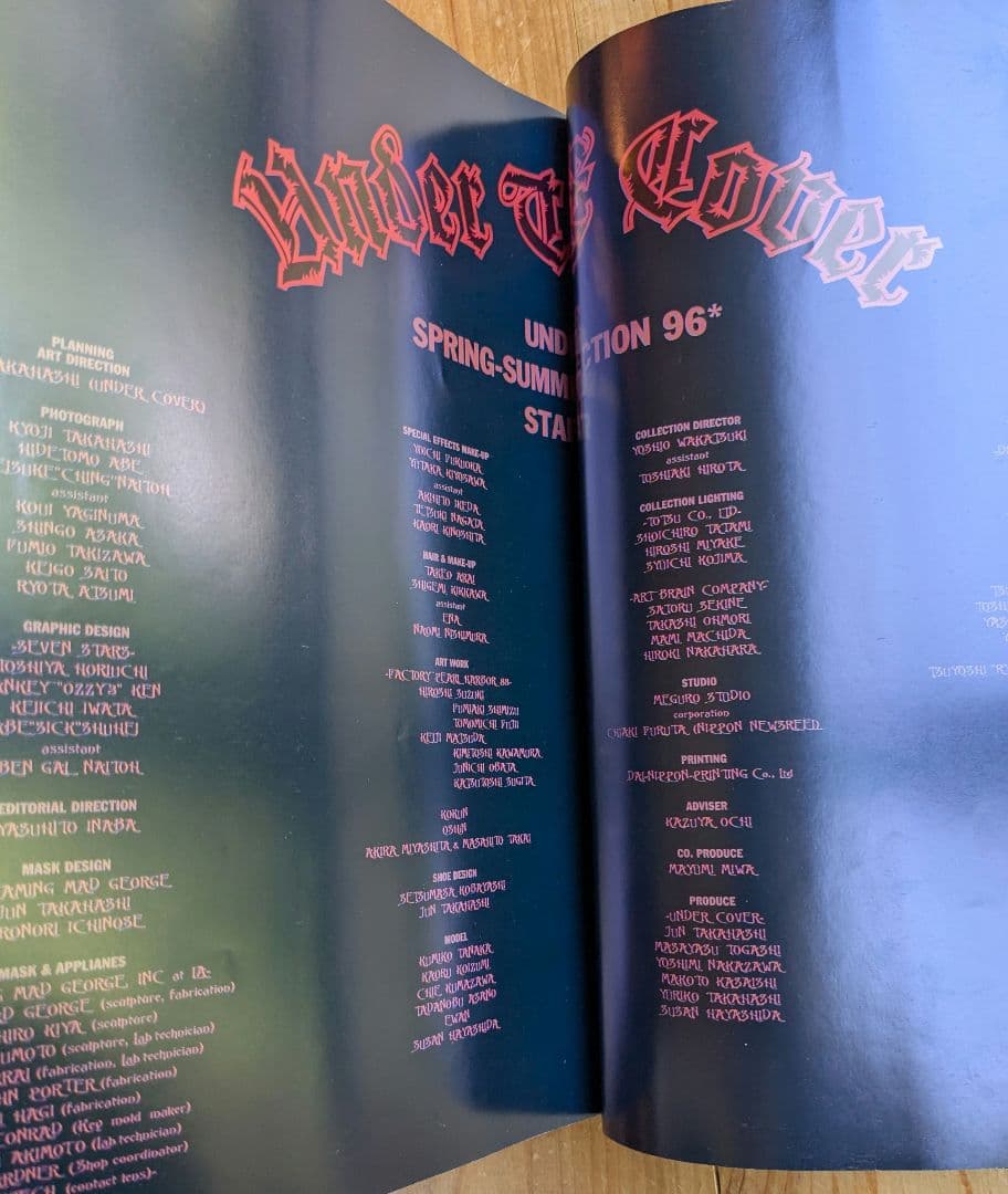 UNDERCOVER 写真集 1996 ss