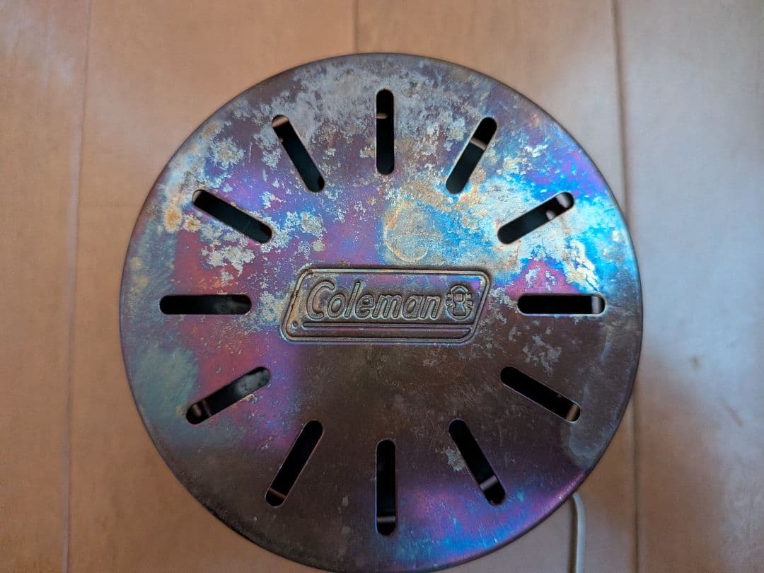 コールマン508 ツーレバーガソリンストーブ完動品とヒーターアタッチメントセット