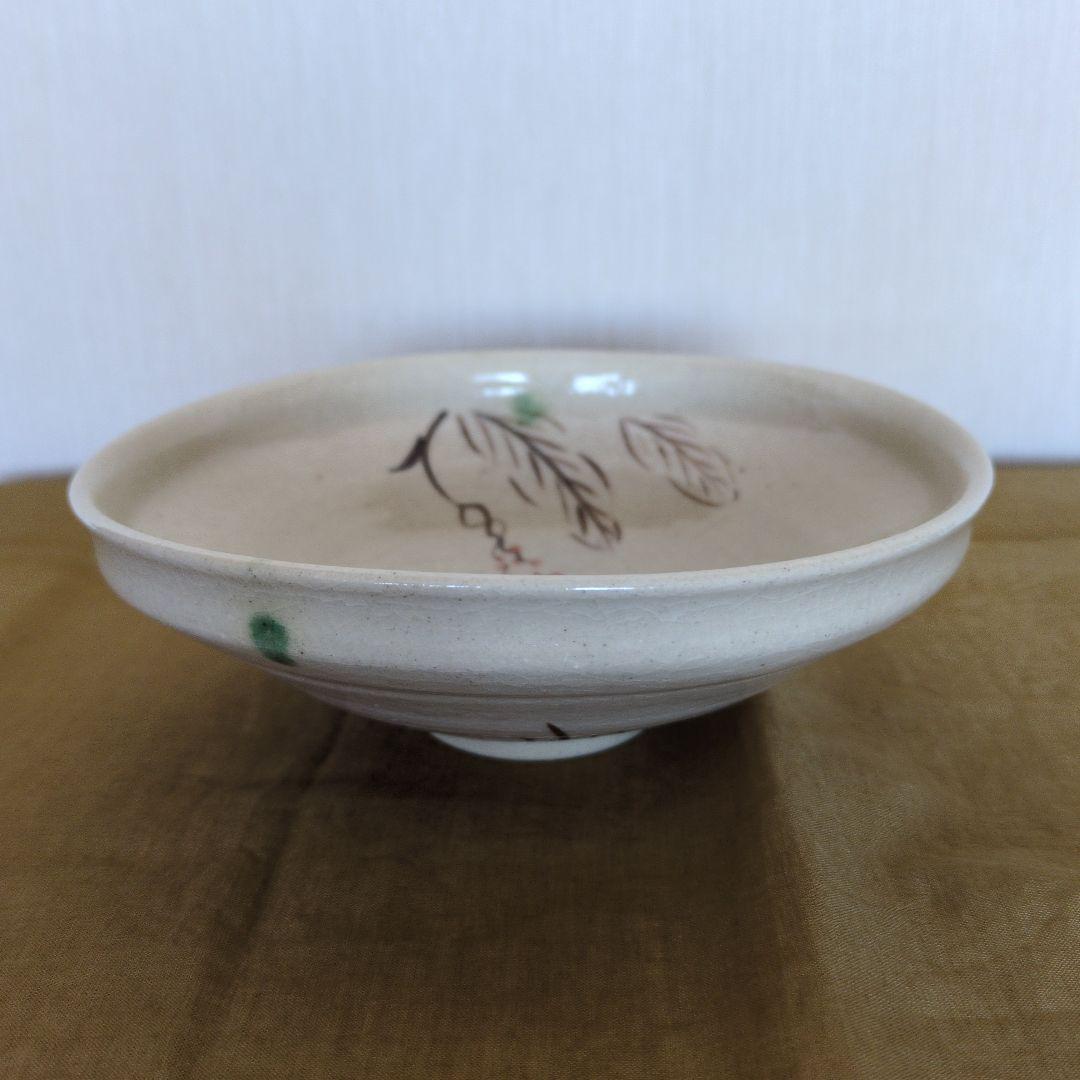 加藤弥右衛門　織部弥七田手茶碗　共布・共箱付き　茶道具