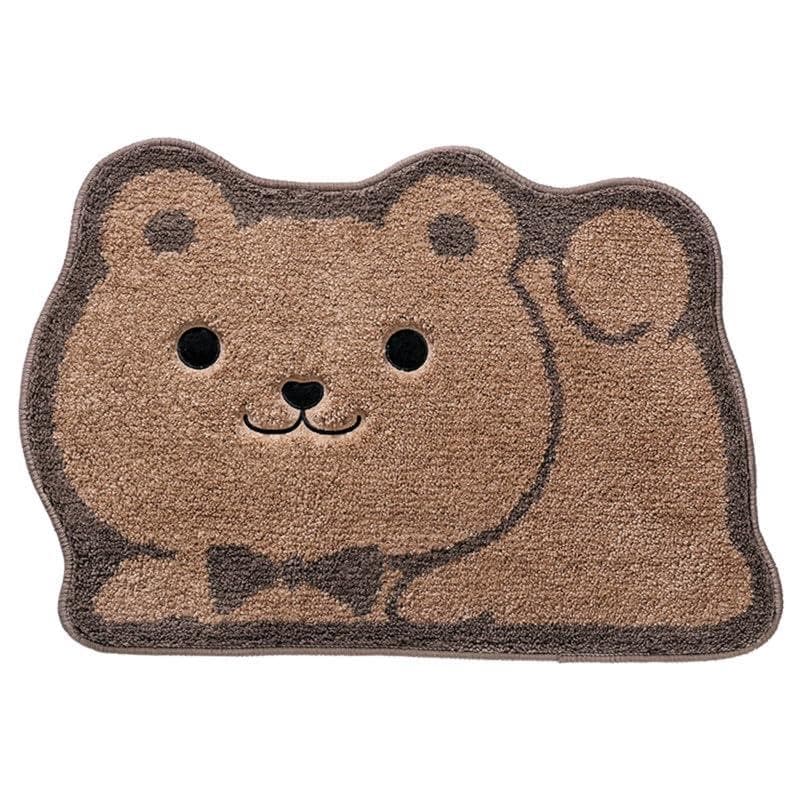 ☆バスマット 速乾 おしゃれ お風呂マット かわいい　ひぐま