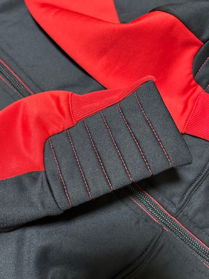 ラルフローレンRLX＊フルジップジャージジャケットBLACK✖️RED/S試着のみ