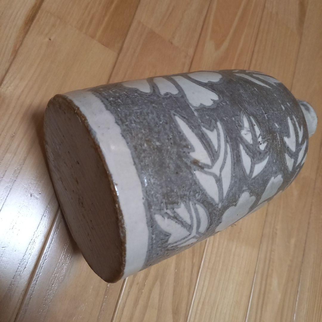 多治見焼　黄金孔雀天目釉花瓶　虎渓窯　若尾圭一　共箱付属➕萩焼系統？の花瓶付属