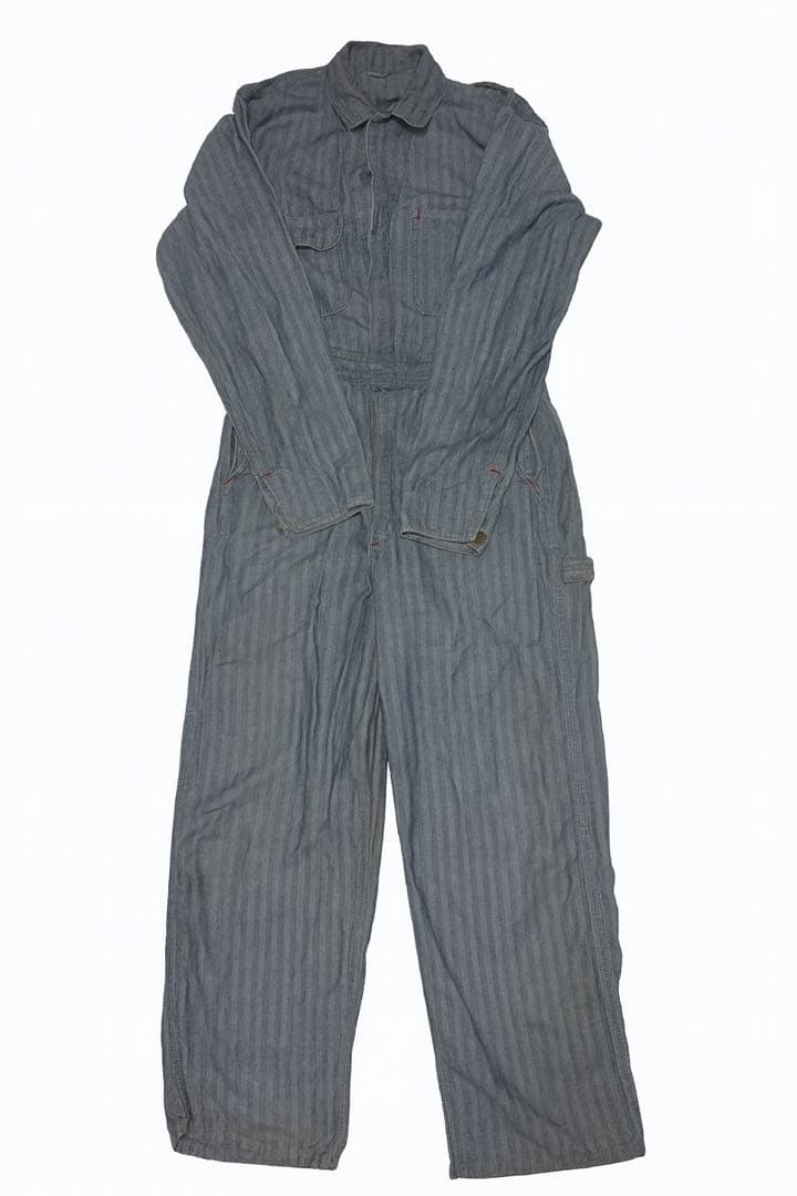スガさん着用50s ヴィンテージ ヘリンボーン ストライプ カバーオール