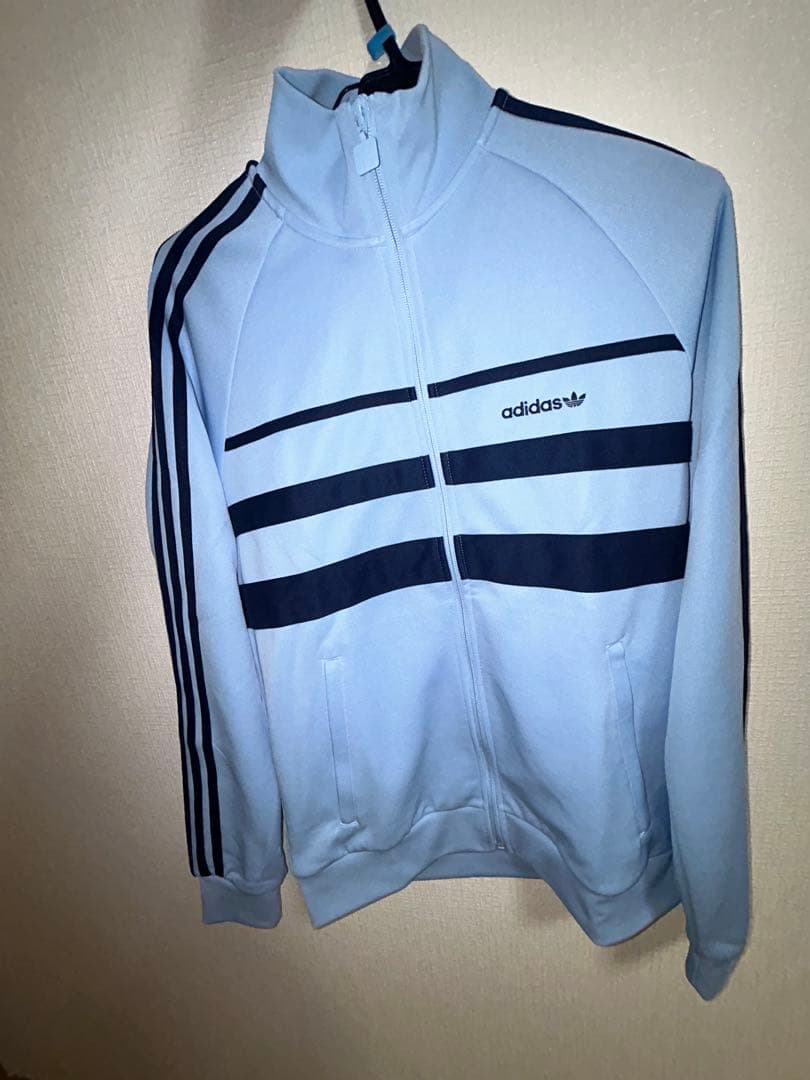 adidas ジャージ Sサイズ 水色