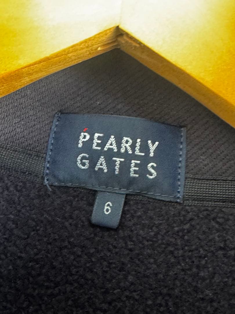 PEARLY GATES ツイル裏毛スウェットハーフジップアップ サイズ6