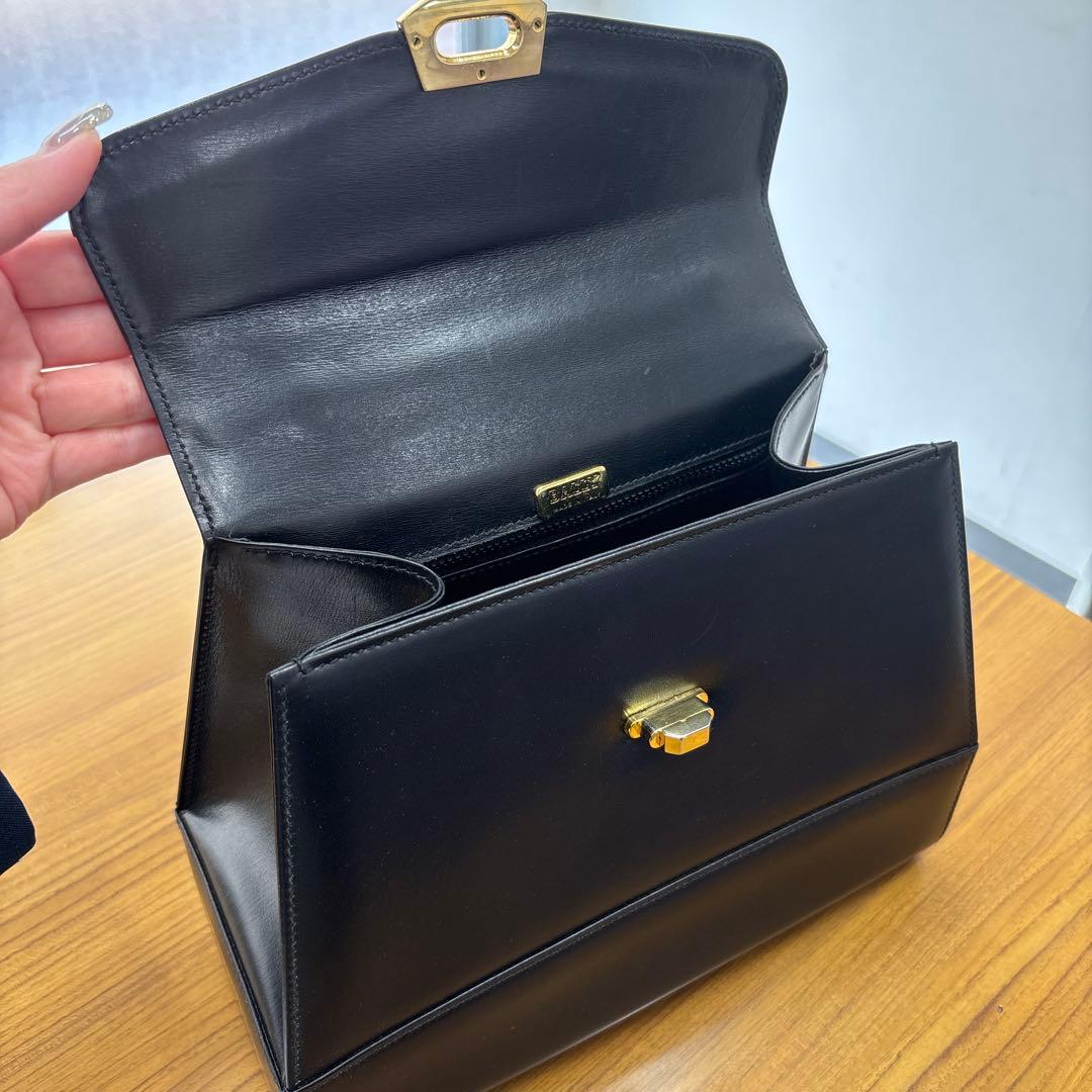 BALLY 2wayハンドバッグ ショルダーストラップ付