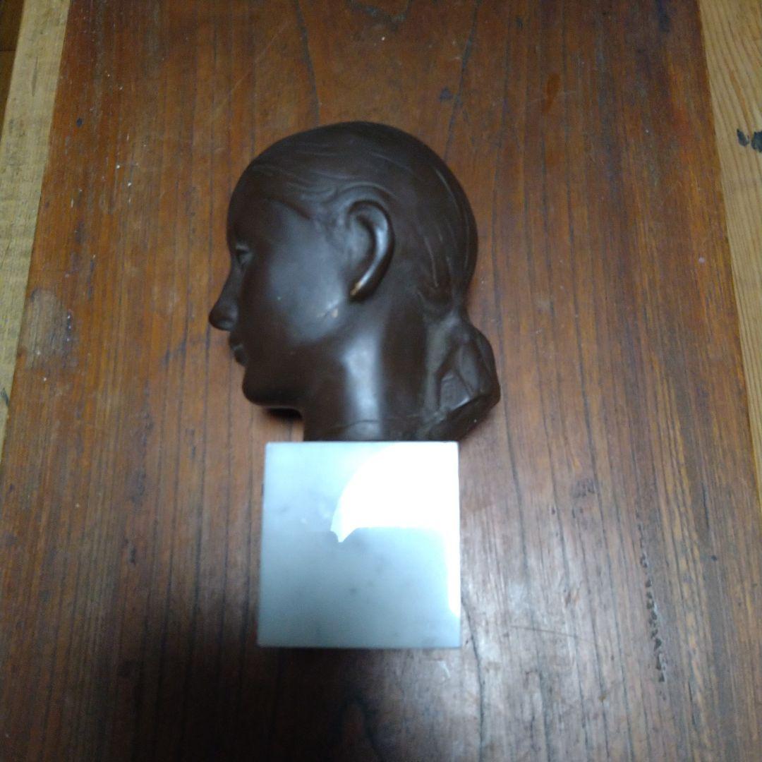 ブロンズ美人像　舟越保越　台大理石