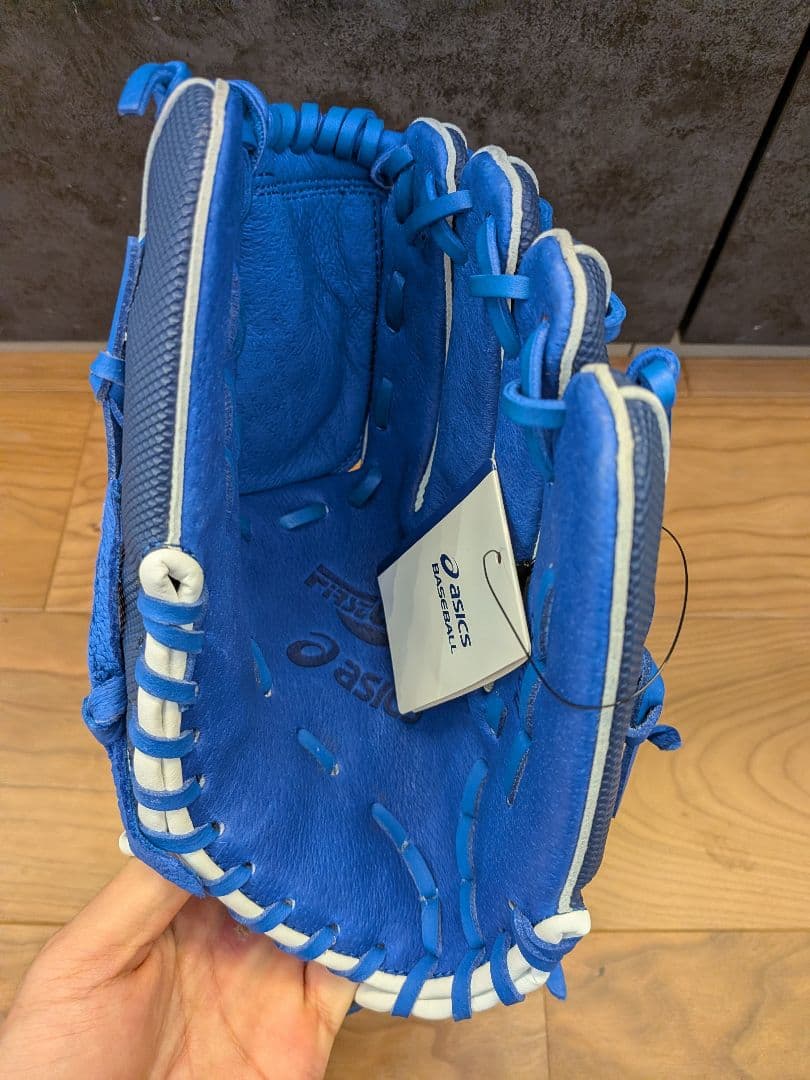 野球 グラブ 軟式グローブ 青 中日ドラゴンズ ジュニア用 アシックス ブルー