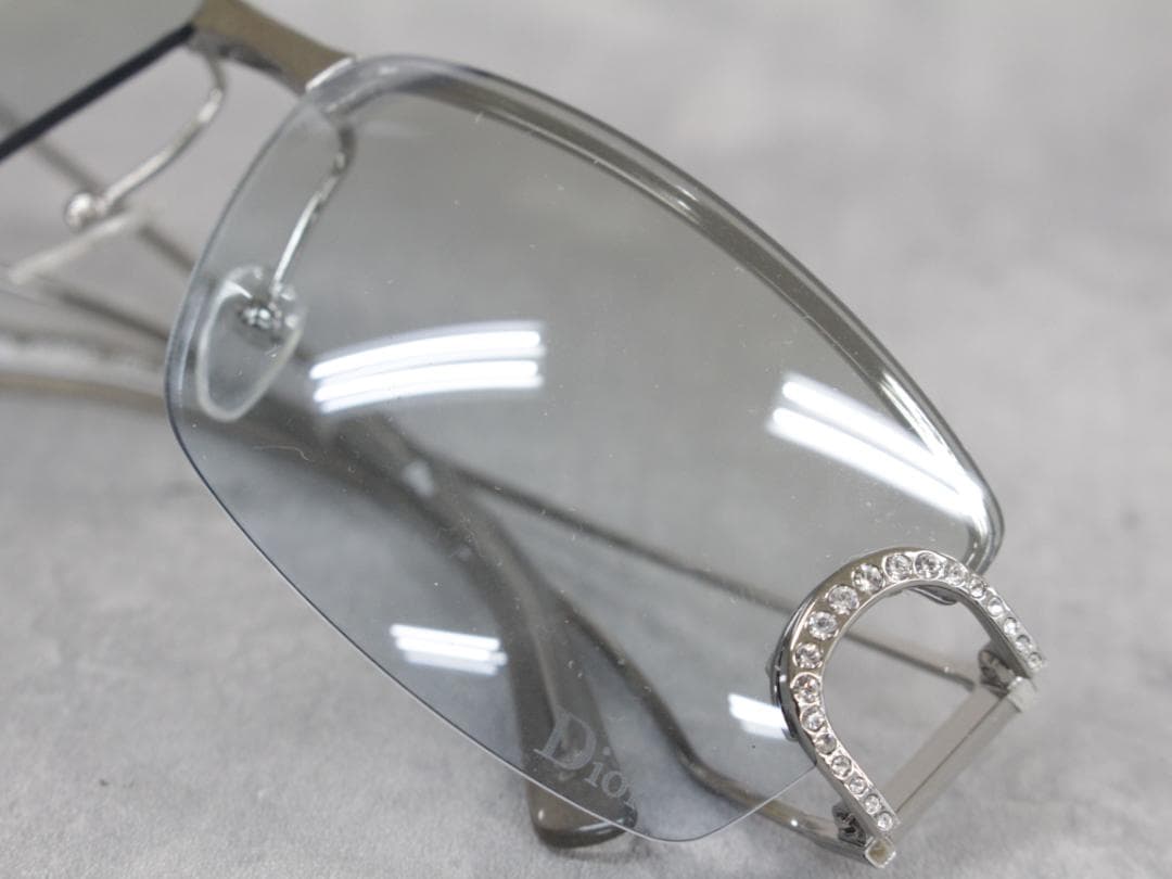 ▲Dior/ディオール サングラスラインストーン レディース ブルー系