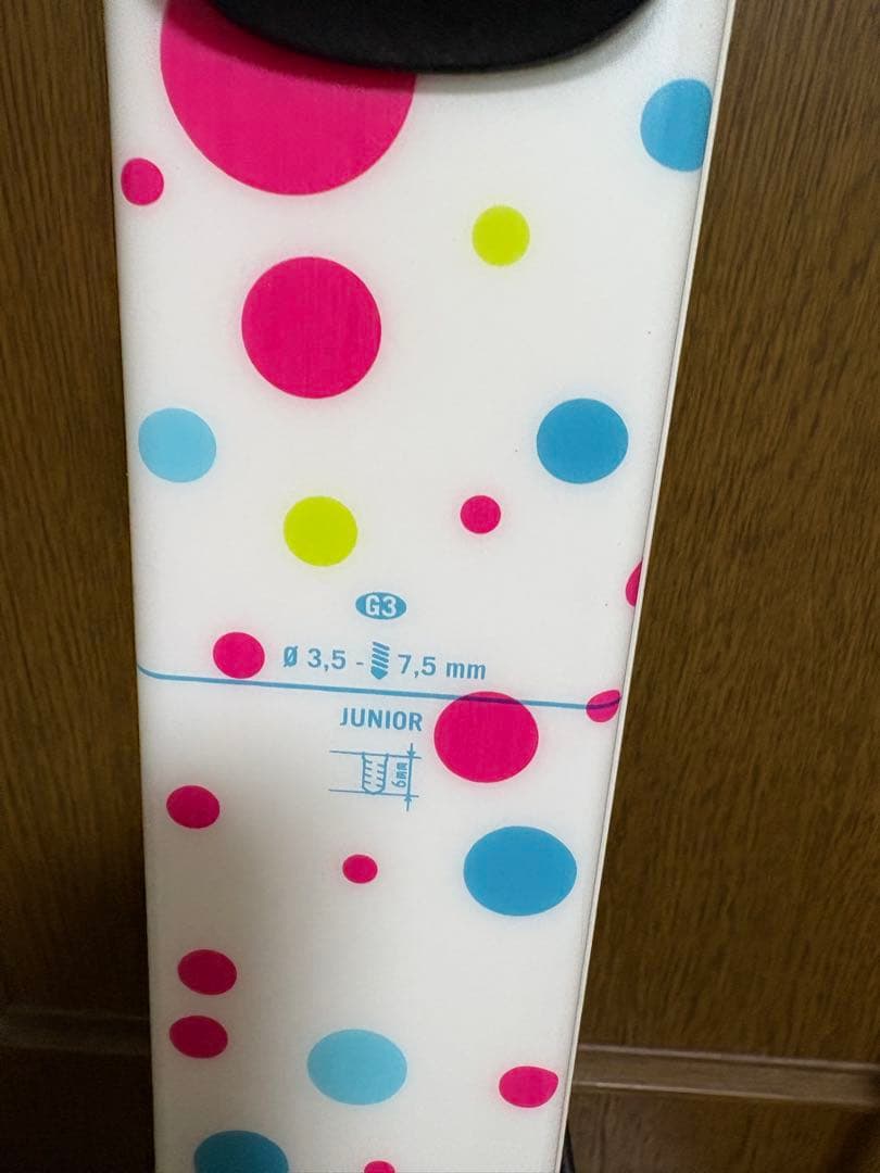 スキー板、ストック120センチセット