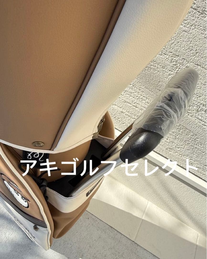 即日発送 マルボンゴルフキャディバッグ　ベージュ