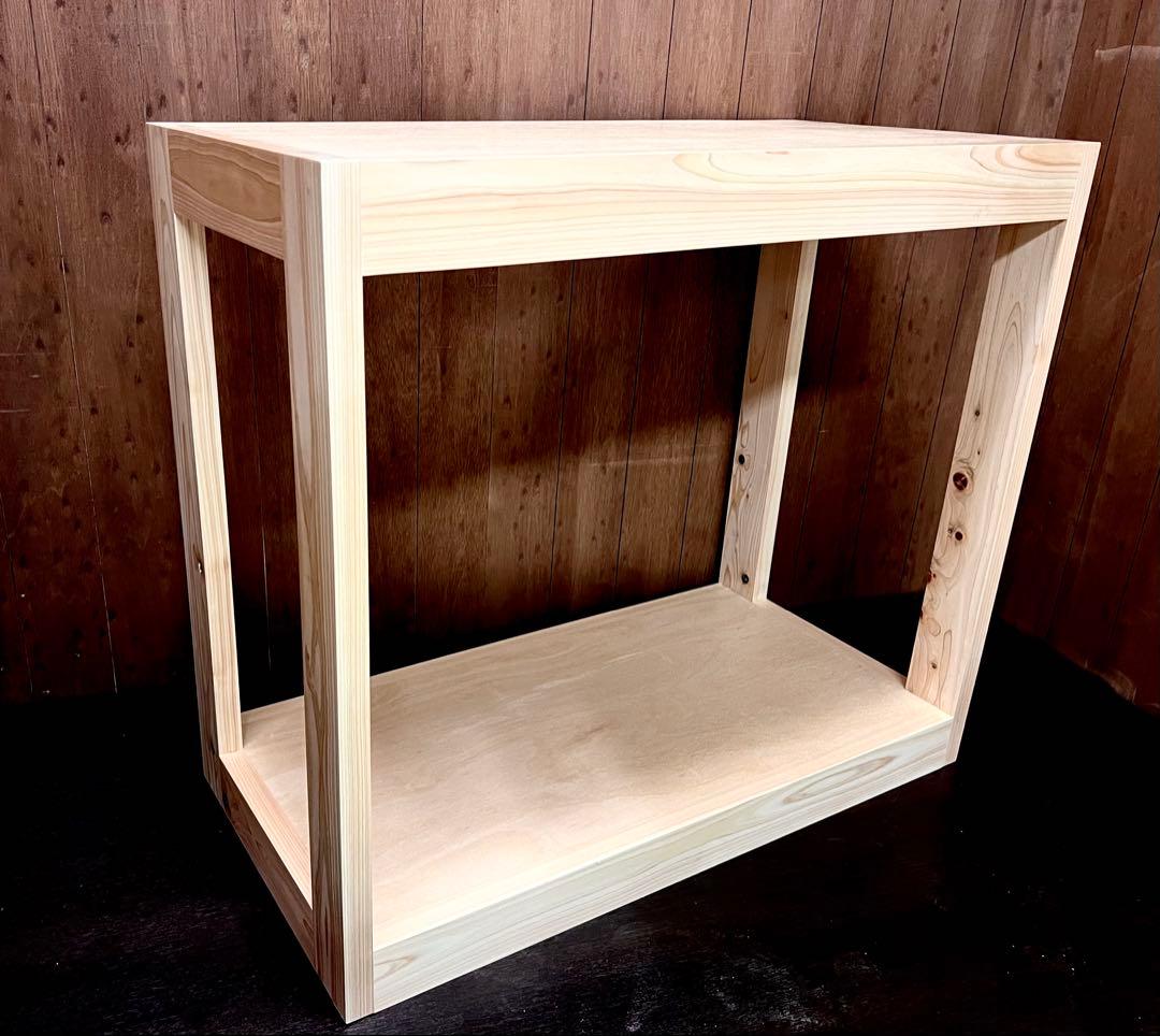 1台限定　90㎝水槽用木製水槽台　ひのきラック
