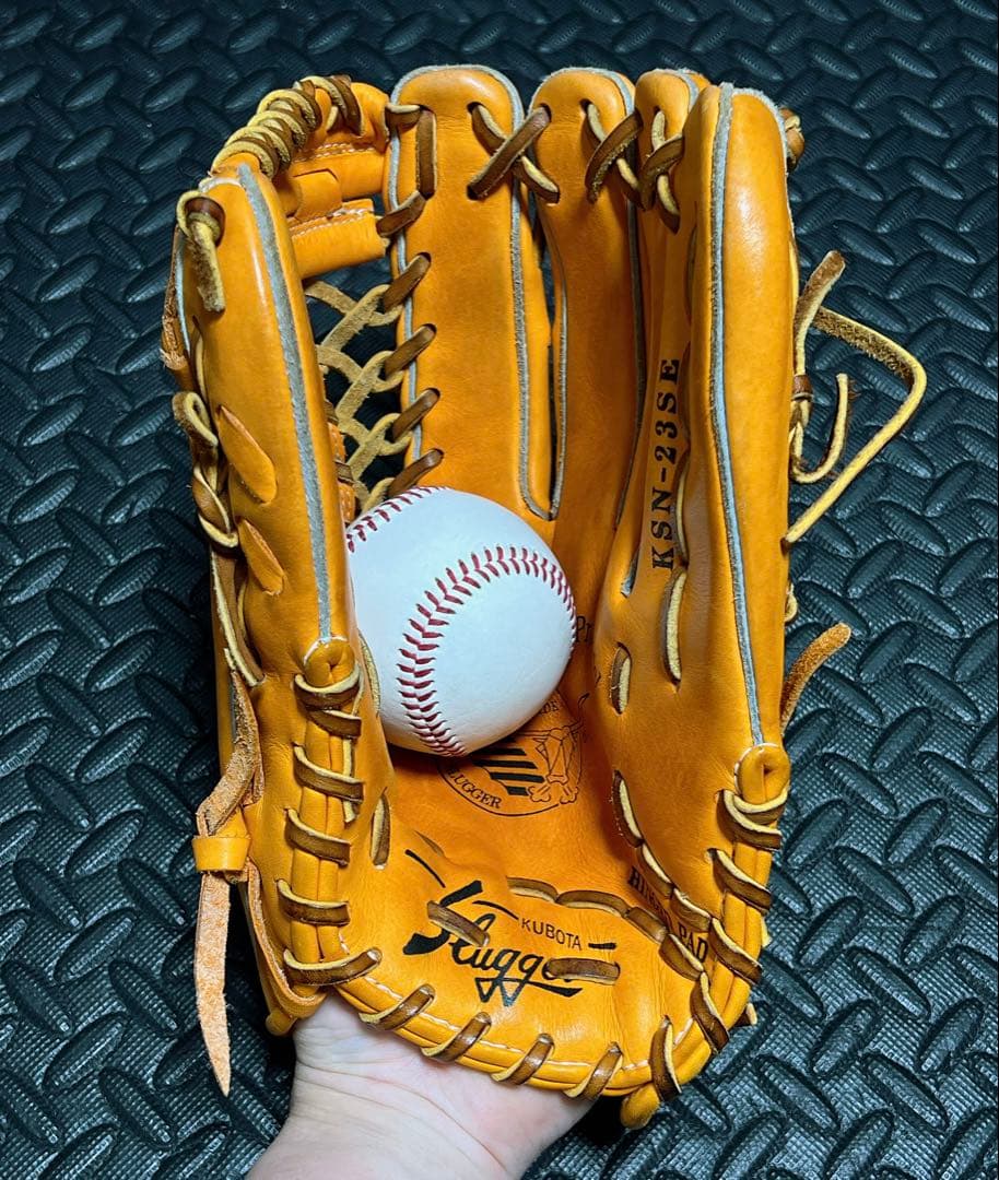 久保田 スラッガー 軟式 外野手用 グローブ 青木宣親モデル 23SE