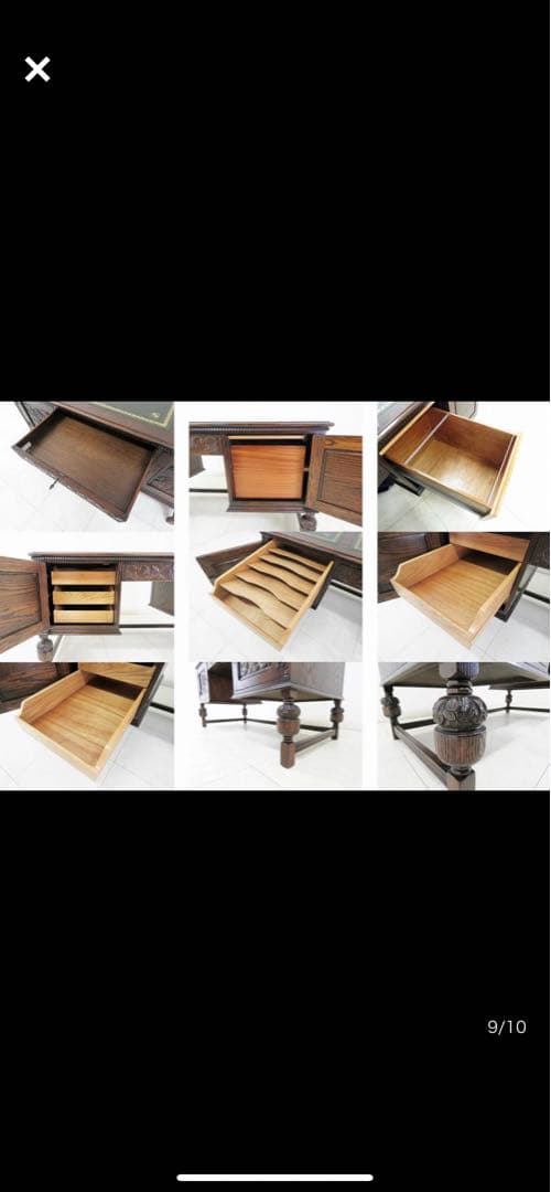 イギリス製高級木製机