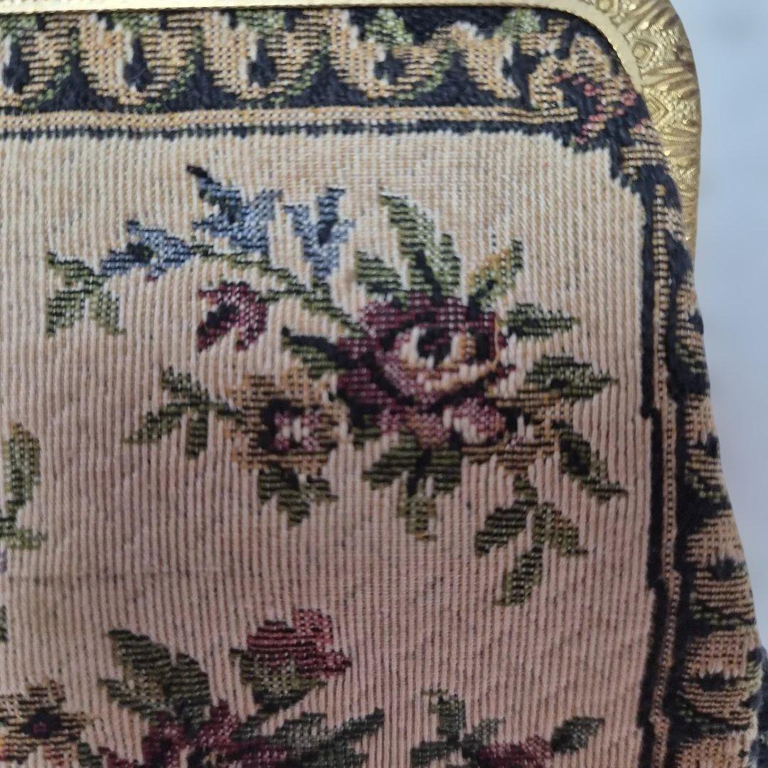 西ドイツ製【アンティークゴブラン織バッグ】