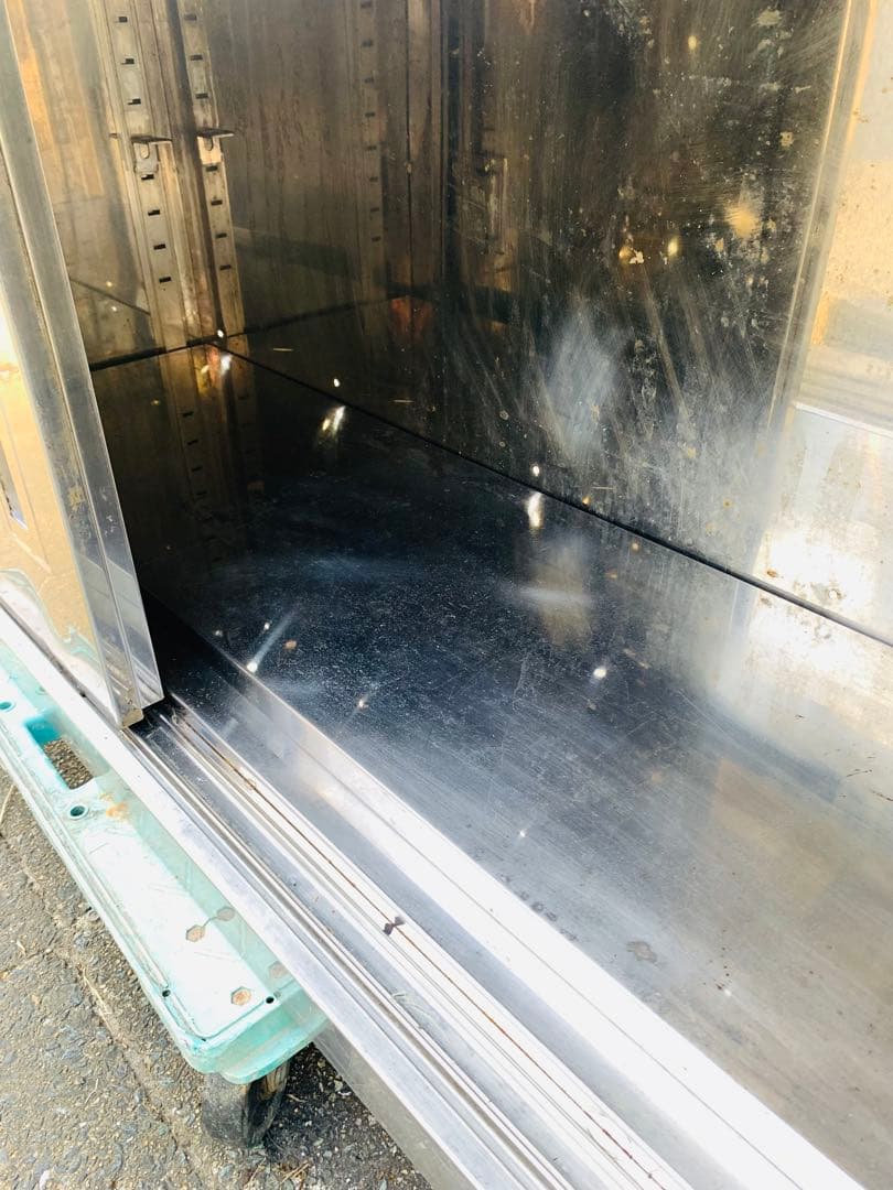 戸棚 ステンレス製収納　業務用　扉付き　高さ調整可能棚付き　120cm