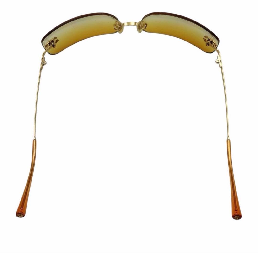 シャネル サングラス 4017-D ココマーク ラインストーン リムレス Y2K