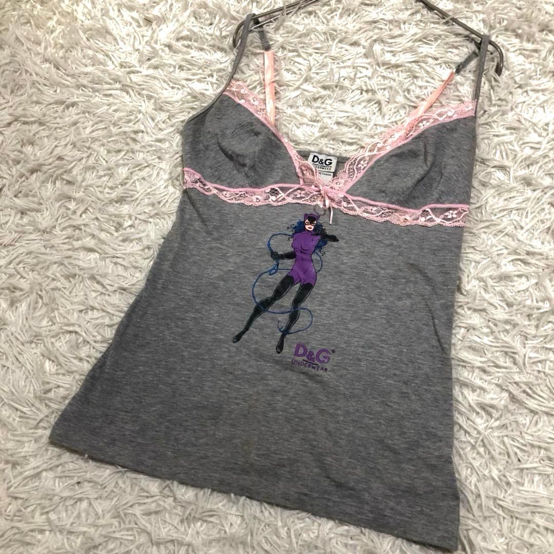 Y2K D&G ドルチェ&ガッバーナ catwoman レース キャミソール
