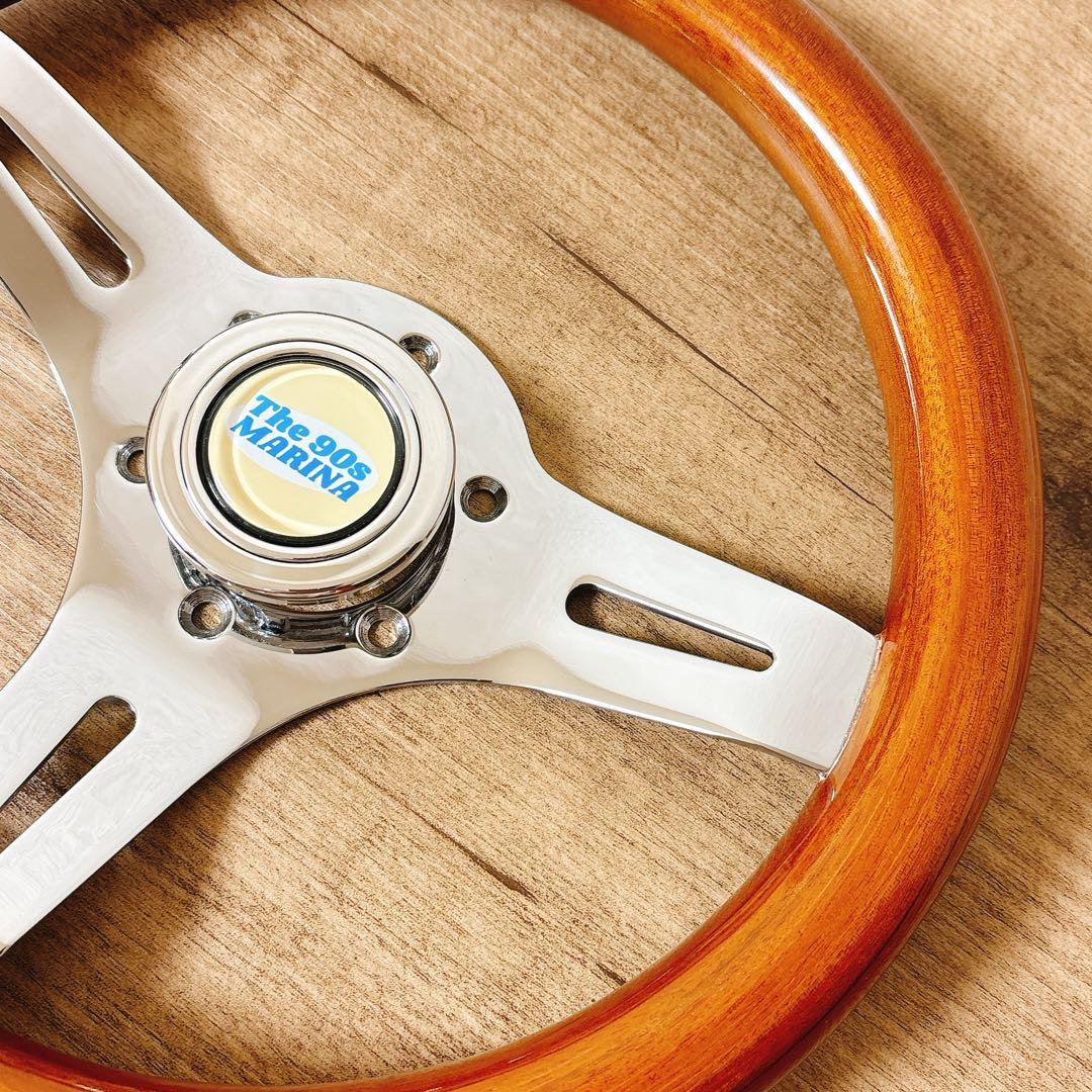 希少　当時物　小径　29cm ウッドステアリング　ウッドハンドル　USDM 旧車