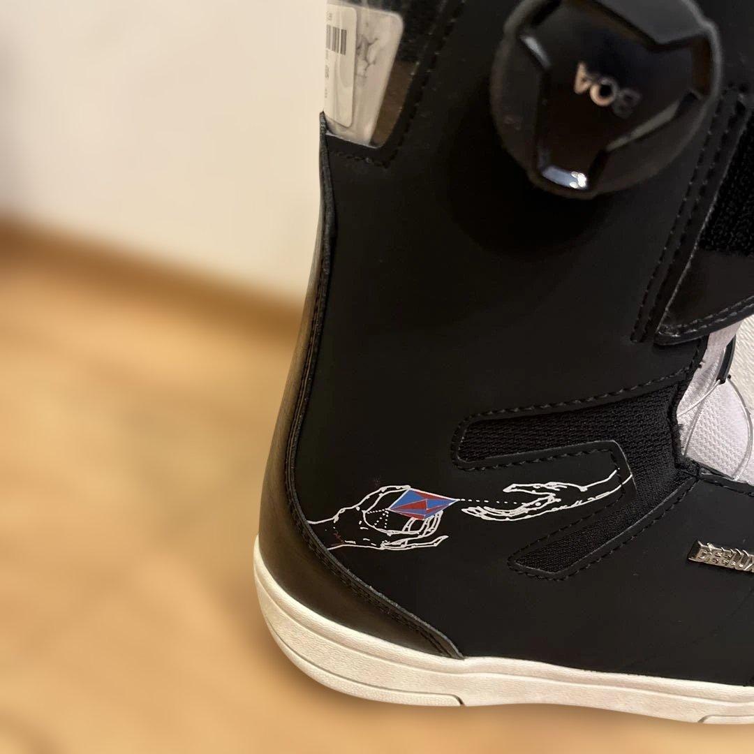 21cm子ども用 ブラック スノーボードブーツ