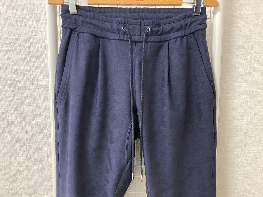 ジュンハシモト　カモフラージュ柄セットアップ　ネイビー